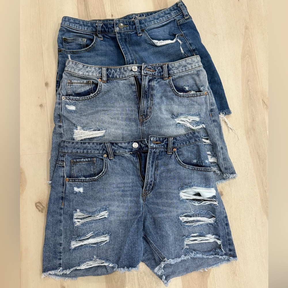 Wild Fable & Universal Thread Blue Denim Shorts BUNDLE